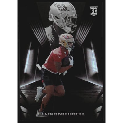 2021 Panini Black #173 Elijah Mitchell RC