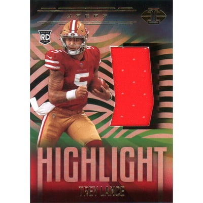2021 Panini Illusions Highlight Swatches #8 Trey Lance
