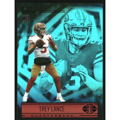 2021 Panini Illusions Teal #61 Trey Lance
