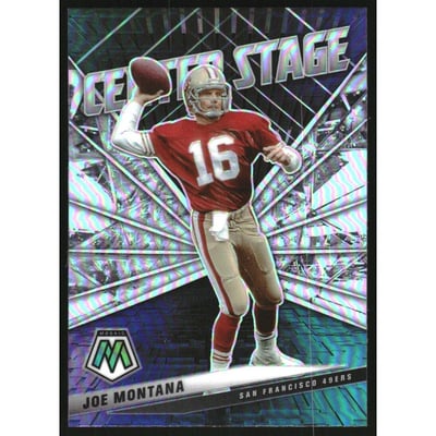 2021 Panini Mosaic Center Stage Silver #16 Joe Montana