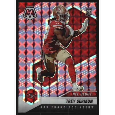 2021 Panini Mosaic Mosaic Purple #255 Trey Sermon DEB