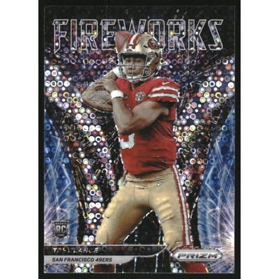 2021 Panini Prizm Fireworks Prizms No Huddle #23 Trey Lance