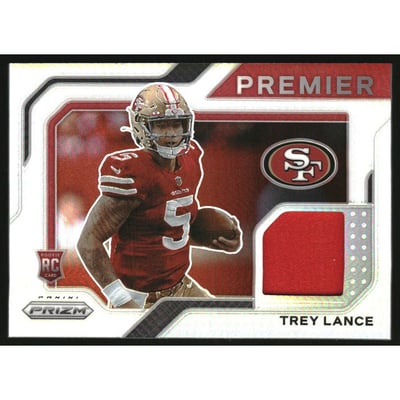 2021 Panini Prizm Premier Jerseys #3 Trey Lance