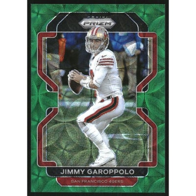 2021 Panini Prizm Prizms Green Scope #55 Jimmy Garoppolo
