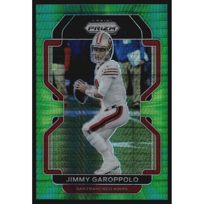 2021 Panini Prizm Prizms Hyper #55 Jimmy Garoppolo