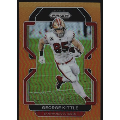 2021 Panini Prizm Prizms Orange #54 George Kittle