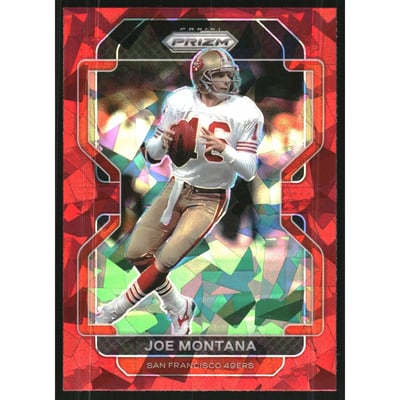 2021 Panini Prizm Prizms Red Ice #60 Joe Montana
