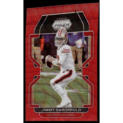 2021 Panini Prizm Prizms Red Wave #55 Jimmy Garoppolo