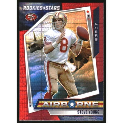2021 Rookies and Stars Airborne Red Prizm #29 Steve Young