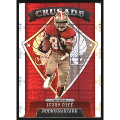 2021 Rookies and Stars Crusade Red Prizm #18 Jerry Rice