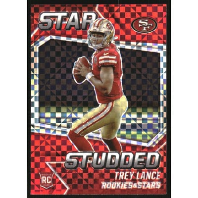 2021 Rookies and Stars Star Studded Red Plaid #23 Trey Lance
