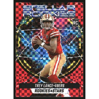 2021 Rookies and Stars Stellar Rookies Red Plaid #3 Trey Lance