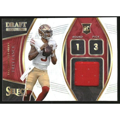 2021 Select Draft Selections Memorabilia Prizm #3 Trey Lance