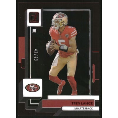 2022 Clearly Donruss Red #43 Trey Lance