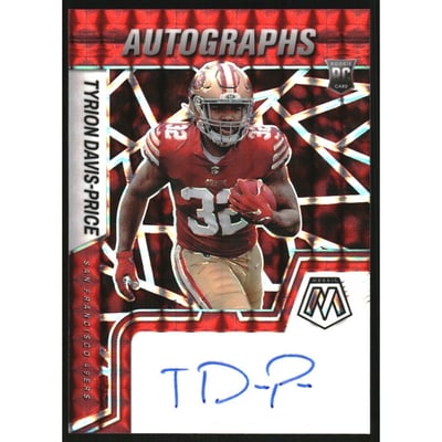 2022 Panini Mosaic Rookie Autographs Mosaic Red #40 Tyrion Davis-Price