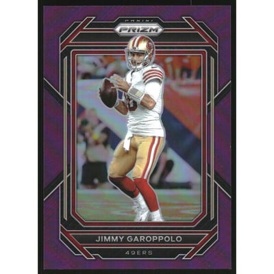 2022 Panini Prizm Prizms Purple #268 Jimmy Garoppolo