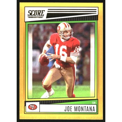 2022 Score Gold #171 Joe Montana