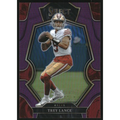 2022 Select Prizm Purple #185 Trey Lance