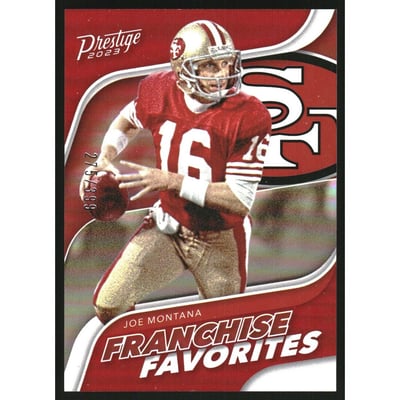 2023 Prestige Franchise Favorites Xtra Points Red #7 Joe Montana