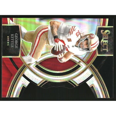 2023 Select Prizm Black and Red Die Cut #153 George Kittle