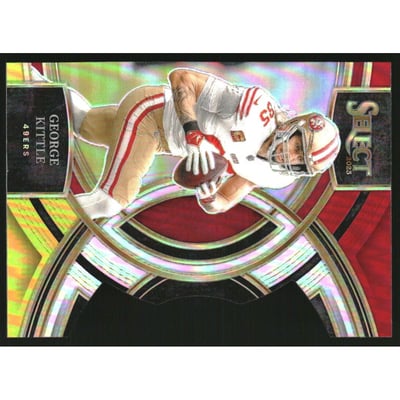 2023 Select Prizm Red and Yellow Die Cut #153 George Kittle