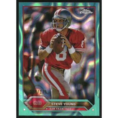 2023 Topps Composite Chrome Aqua Lava Refractors #49 Steve Young