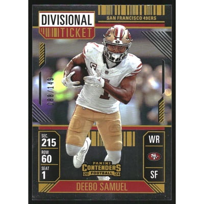 2024 Panini Contenders Divisional Ticket #87 Deebo Samuel