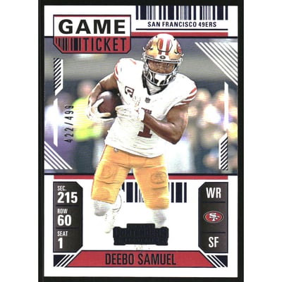 2024 Panini Contenders Game Ticket Blue #87 Deebo Samuel