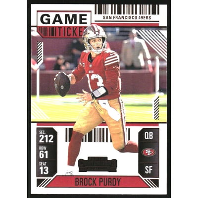 2024 Panini Contenders Game Ticket Bronze #88 Brock Purdy
