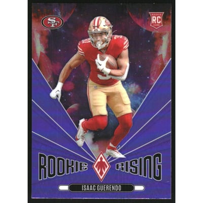 2024 Panini Phoenix Rookie Rising Purple #38 Isaac Guerendo