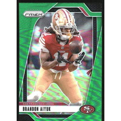 2024 Panini Prizm Prizms Green #251 Brandon Aiyuk