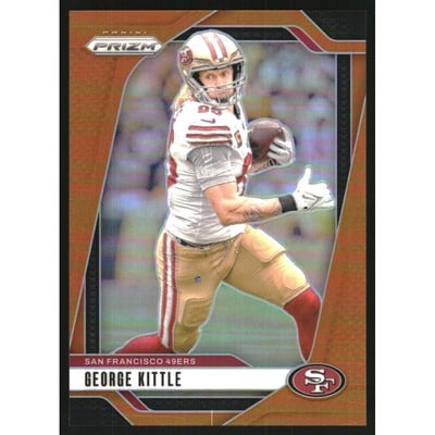 2024 Panini Prizm Prizms Orange #253 George Kittle
