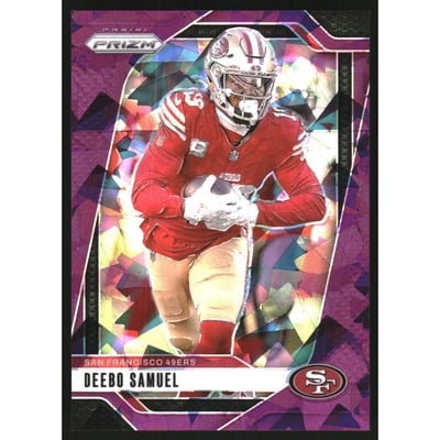 2024 Panini Prizm Prizms Purple Ice #252 Deebo Samuel