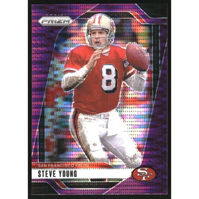 2024 Panini Prizm Prizms Purple Pulsar #256 Steve Young