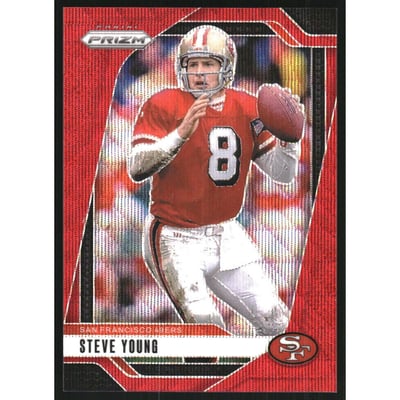 2024 Panini Prizm Prizms Red Wave #256 Steve Young