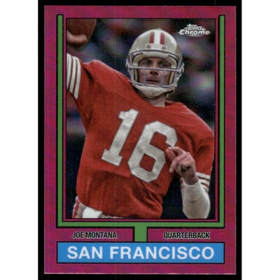 2024 Topps Chrome '74 Topps Pink Refactors #74TF18 Joe Montana