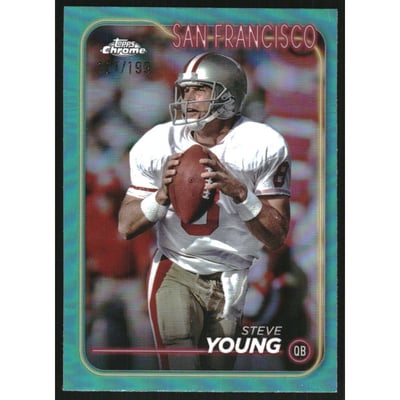 2024 Topps Chrome Aqua Refractors #178 Steve Young