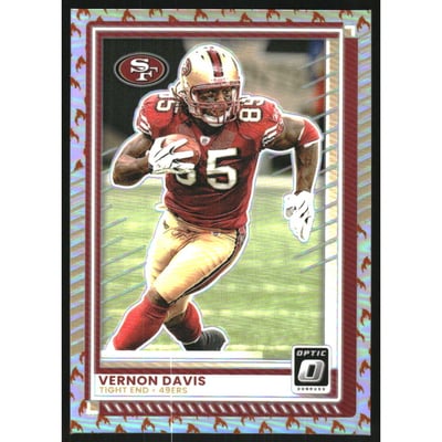 2025 Donruss Optic Fire #137 Vernon Davis