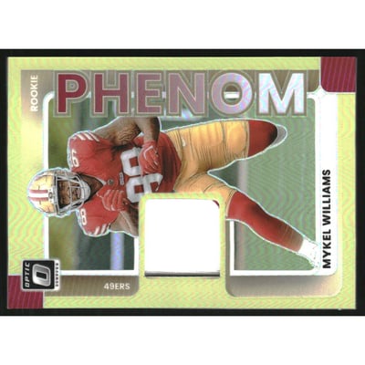 2025 Donruss Optic Rookie Phenoms Neon Yellow #30 Mykel Williams