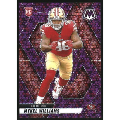 2025 Panini Mosaic Mosaic No Huddle Purple #307 Mykel Williams