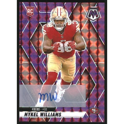 2025 Panini Mosaic Rookie Autographs Mosaic Purple #307 Mykel Williams