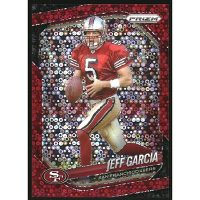 2025 Panini Prizm Prizms No Huddle Red #267 Jeff Garcia
