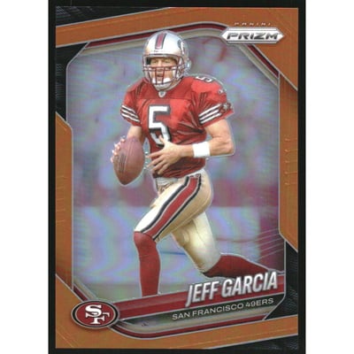 2025 Panini Prizm Prizms Orange #267 Jeff Garcia