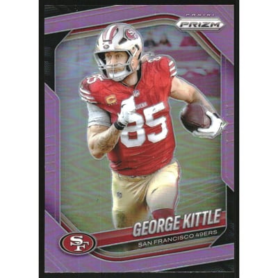 2025 Panini Prizm Prizms Pink #94 George Kittle