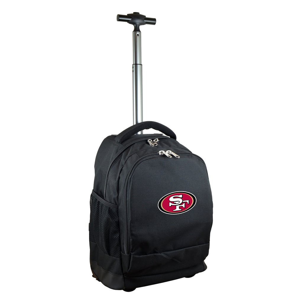 San Francisco 49ers 19'' Premium Wheeled Backpack - Black