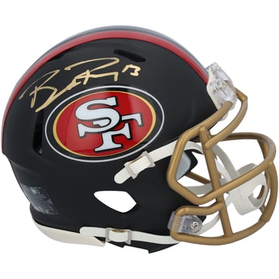 Brock Purdy San Francisco 49ers Autographed Fanatics Authentic Riddell Rivalry Speed Mini Helmet