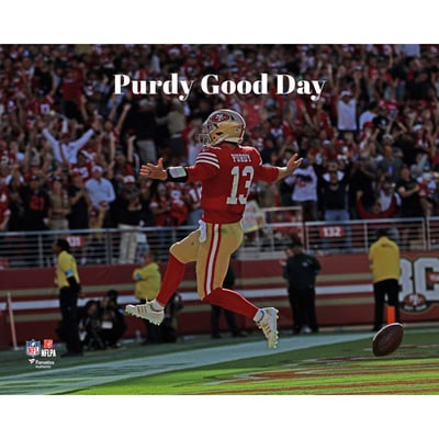 Brock Purdy San Francisco 49ers Unsigned Fanatics Authentic Purdy Good Day Photograph