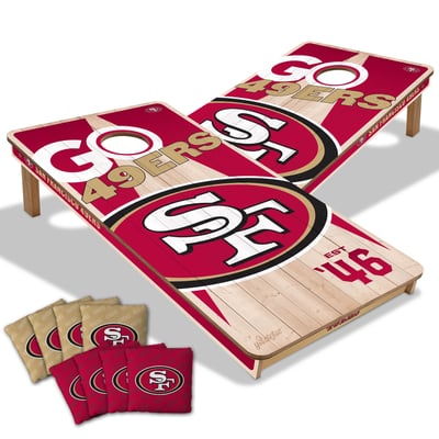 San Francisco 49ers Fanpoint 2' x 4' Cornhole Game with Bags