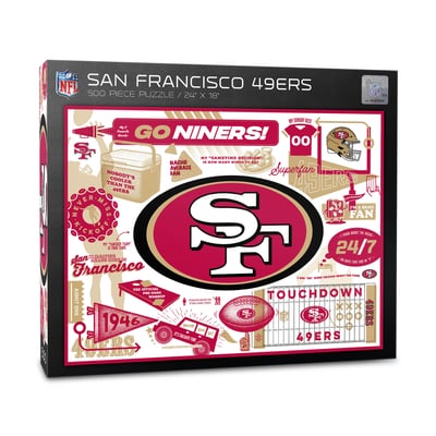 San Francisco 49ers Fanpoint 500-Piece Scrapbook Puzzle