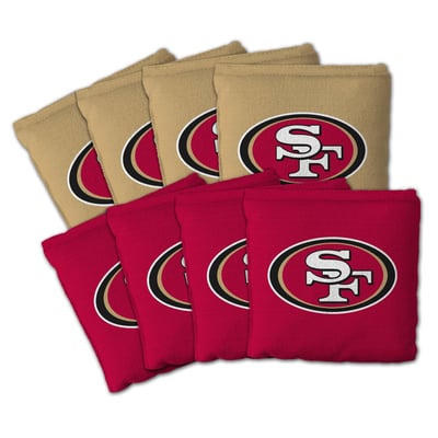 San Francisco 49ers Fanpoint Eight-Piece Cornhole Bag Set